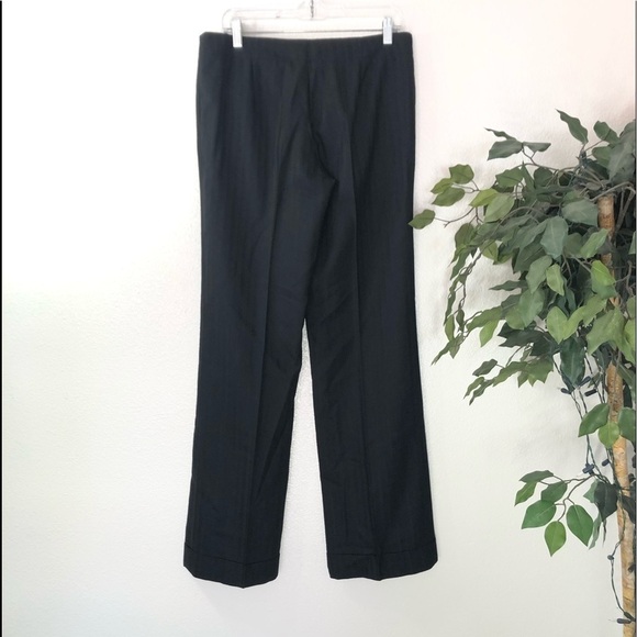 BCBGMaxazria Black Striped Slack Work Pants - Picture 7 of 7